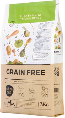 Pienso Perro Natura Diet Grain Free Adult Pollo y Verduras 3 Kg